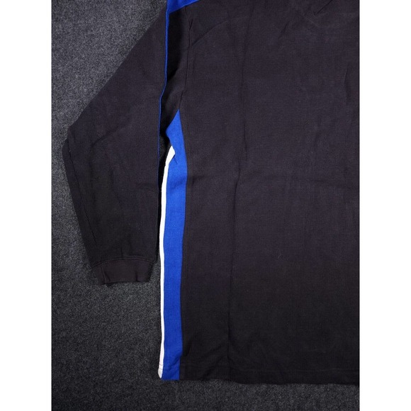 John Ashford Shirt Mens Medium 1/4 Zip Black Long Sleeve Pullover Turtleneck Y2K - Picture 12 of 12